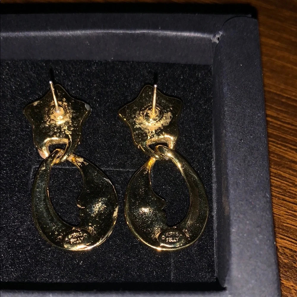 Vintage Kirk's Folly Moon & Star Earrings
